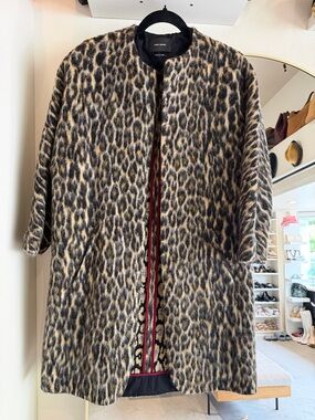 Isabel Marant Leopard Print Coat - Neutral Tones
